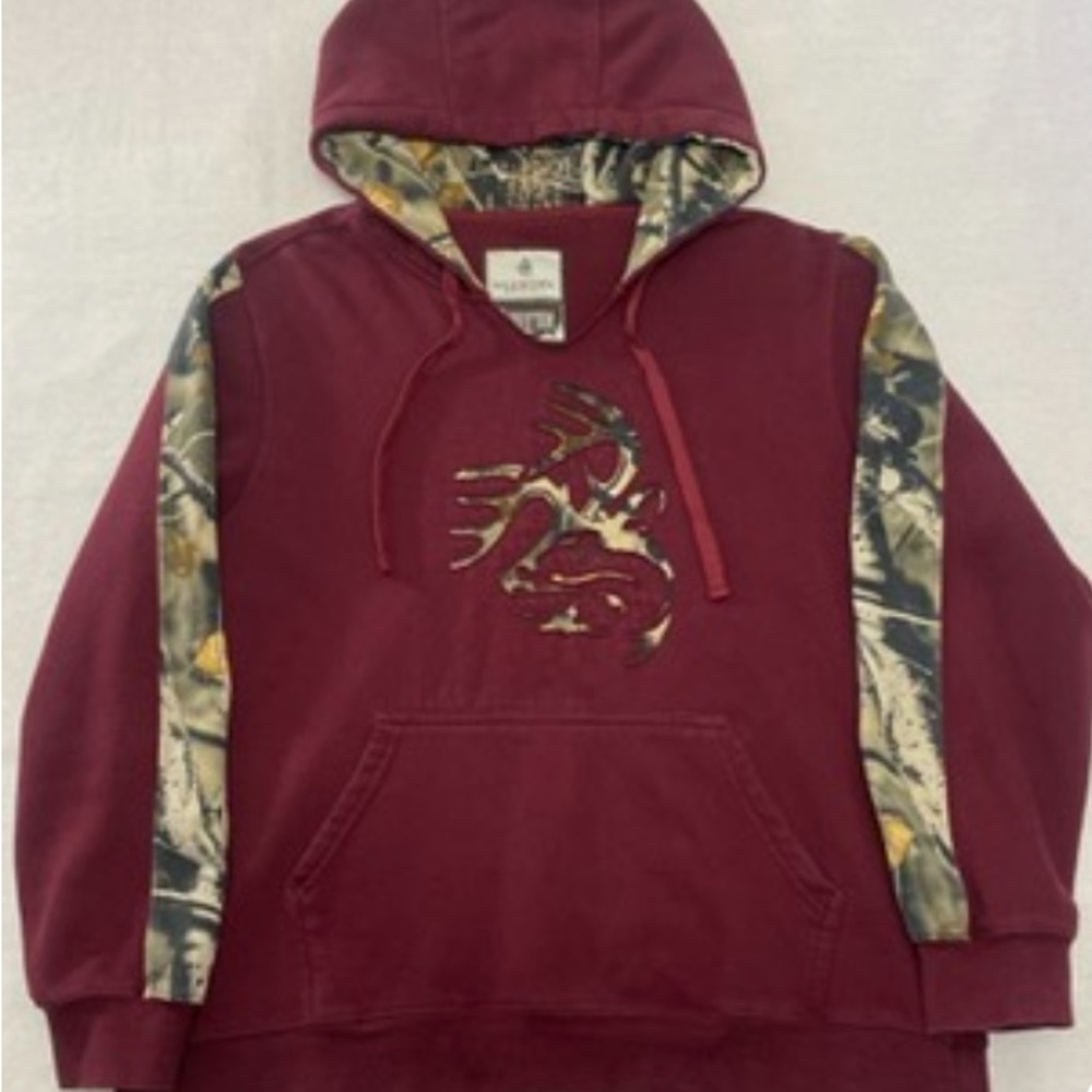 Legendary Whitetails The Outfitter Men's XXL Burgundy Maroon Hoodie Sweatshirt
